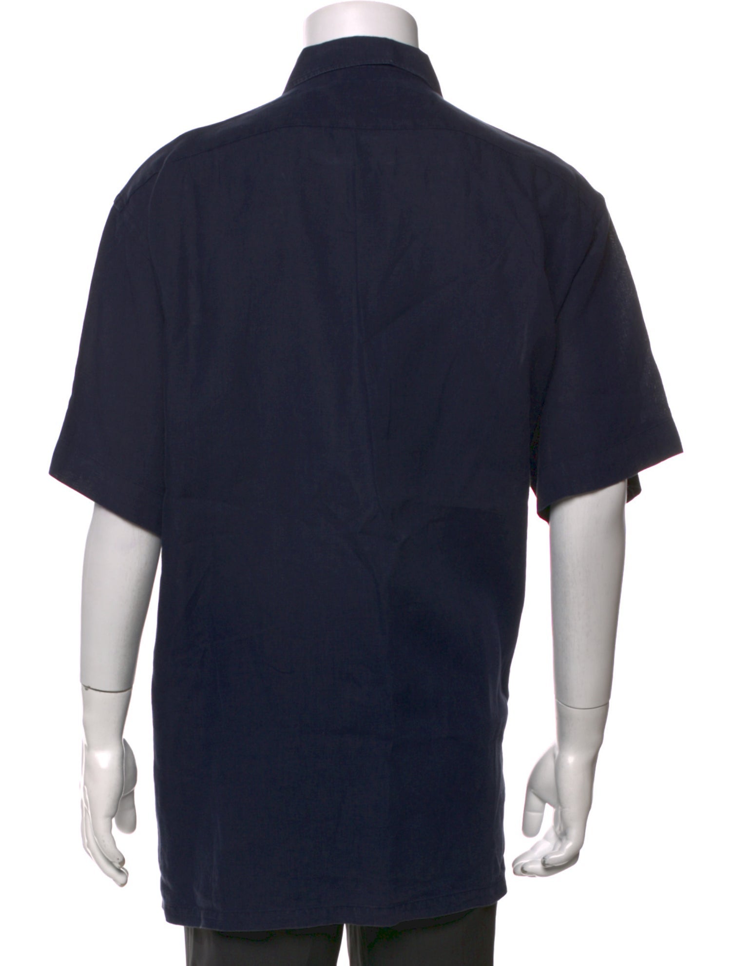 Ralph Lauren Purple Label Linen Three-Quarter Sleeve Shirt